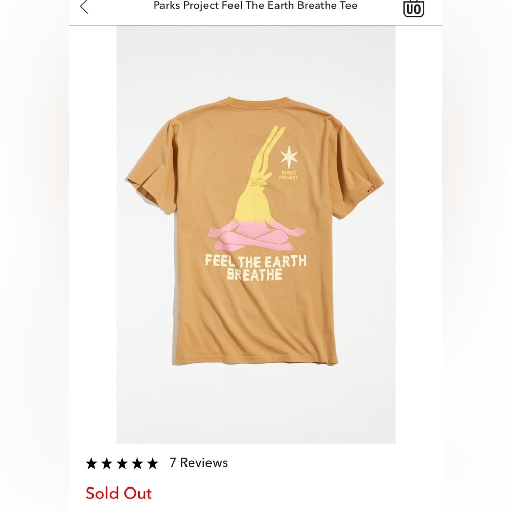 urban outfitters parks project t-shirt medium